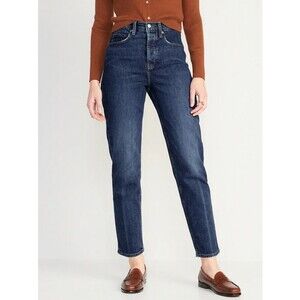 Denim Old Navy Extra High-Waisted Button-Fly Sky-Hi Straight Jeans (NWT)